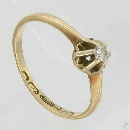 Timanttisormus 1xn.0,07ct kaivertamaton koko 16, 585 paino 1,8g Vikt: 1,8 g