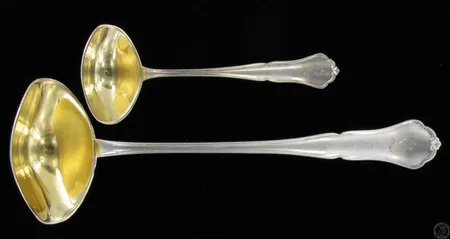 Kastike ja-liemikauha Chippendale kaiverrettu 830 paino 154g  Kultakeskus