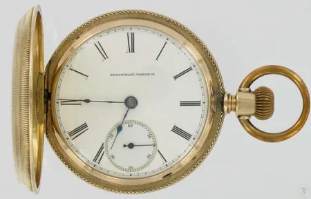Kultataskukello Elgin kaivertamaton koneiston nro.1203993, rungon nro.191258, 585 paino 138,3g