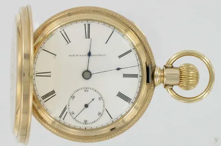 Kultataskukello Elgin G.M.Wheeler kaiverrettu koneiston nro.1488520, rungon nro.26962 585 paino 149,9g