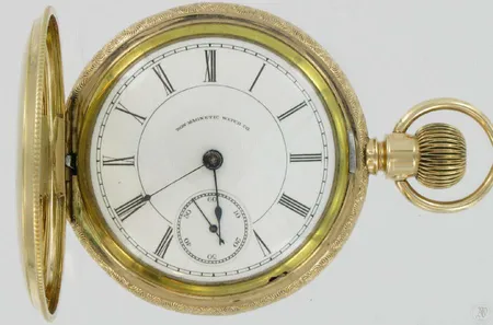 Kultataskukello Non Magnetic Watch Co koneiston nro.24268 rungon nro.6041203, 585 paino 143,7g  ei käy