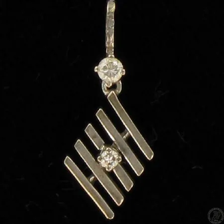 Timanttiriipus 1xn.0,06ct 1 xn.0,02ct 750vk paino 1,2g Vikt: 1,2 g