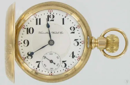 Kultataskukello Hamilton Watch Co lancaster , p.a. 17 kiv. kaivertamaton koneiston no.543087, rungon no.42421