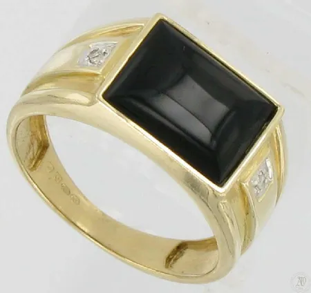 Timanttisormus kivellä 2xn.0,01ct kaivertamaton koko 20, 585br paino 4,3g Vikt: 4,3 g