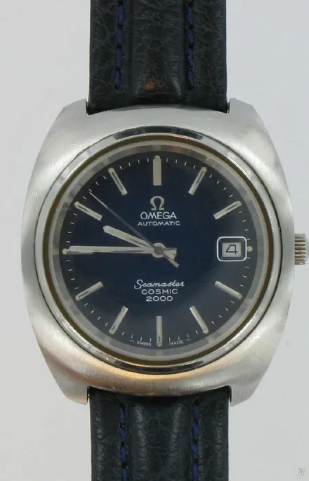 Miesten teräsrannekello Omega Seamaster cosmic 2000 automatic lasi viallinen