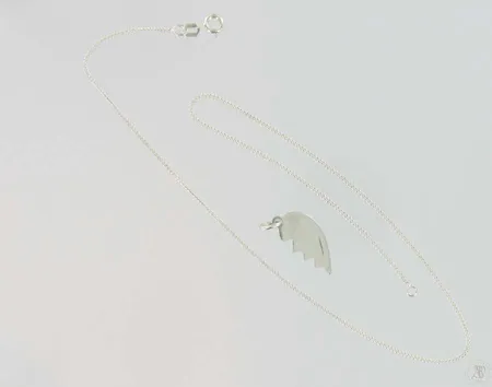 Panssarikaulaketju, pituus 38,0cm, riipus, 925, paino 3,1g Vikt: 3,1 g