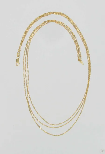 Kaulakoru, pituus 41,0cm, 585, paino 3,5g Vikt: 3,5 g