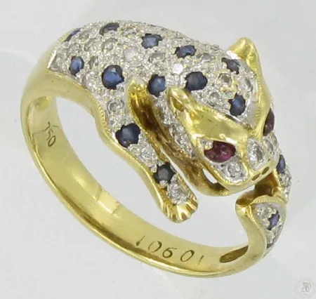 Safiirisormus timanteilla 33xn.0.005ct, koko 17, kaivertamaton,  750br, paino 5,6g Vikt: 5,6 g