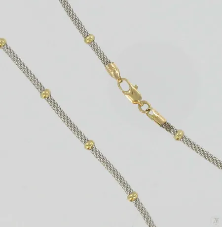 Kaulakoru, pituus 42cm, 585, paino 11,2g Vikt: 11,2 g