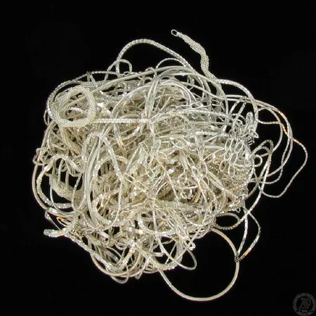 Erä hopeaketjuja, 925, paino 159,7g Vikt: 159,7 g