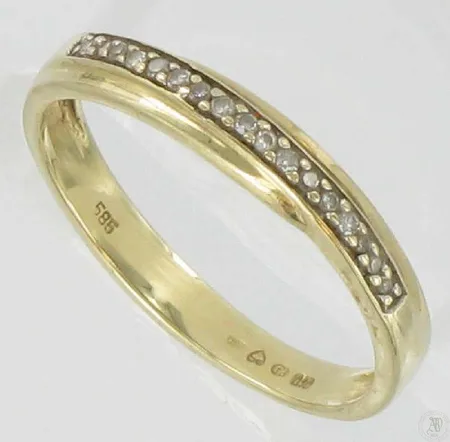 Timanttisormus17xn.0..005ct, koko 19, 585, paino 2,4g Vikt: 2,4 g