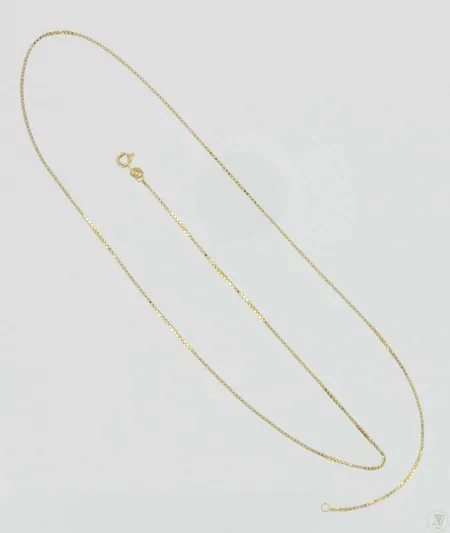 Venetsia kaulaketju, pituus 55,0cm, 585, paino 3,7g Vikt: 3,7 g