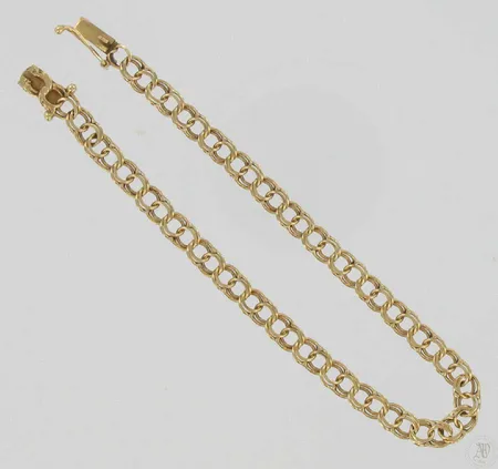 Bismarckranneketju, pituus 19cm, 585, paino 5,2g Vikt: 5,2 g