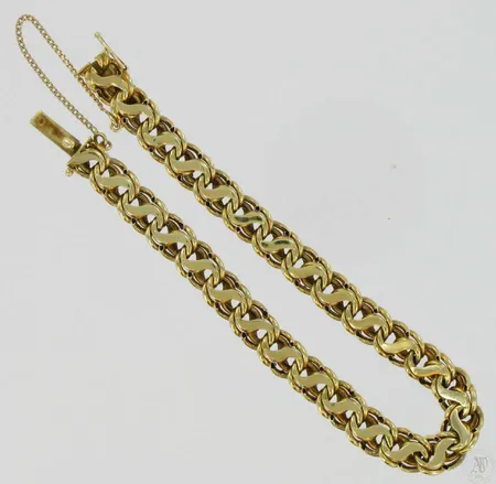 Bismarckranneketju, pituus 18,5cm, 585, paino 8,0g Vikt: 8   g