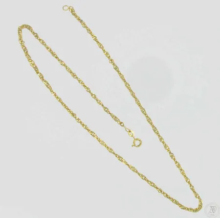 Kaulaketju, viallinen, pituus 42,0cm, 585, paino 3,8g Vikt: 3,8 g