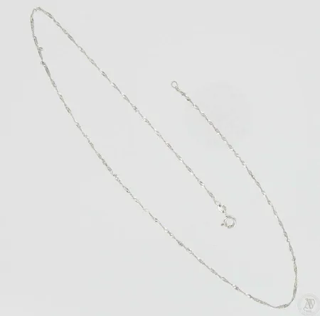 Kaulaketju, pituus 42,0cm, 585vk, paino 1,5g Vikt: 1,5 g