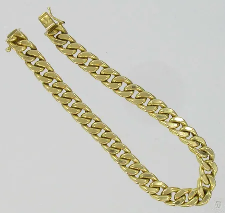 Panssariranneketju, pituus 22cm, 585, paino 18,7g Vikt: 18,7 g