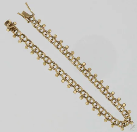 Bismarckranneketju, pituus 19cm, 585, paino 7,7g Vikt: 7,7 g