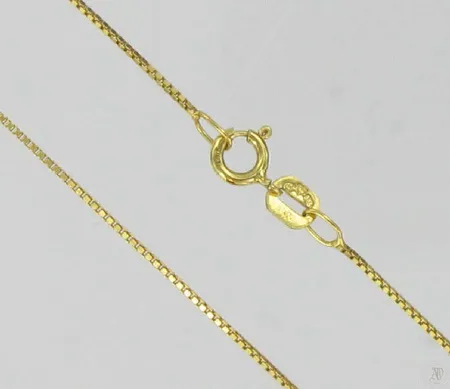 Kaulaketju venetsia, pituus 49,5cm, 585, paino 1,5g Vikt: 1,5 g