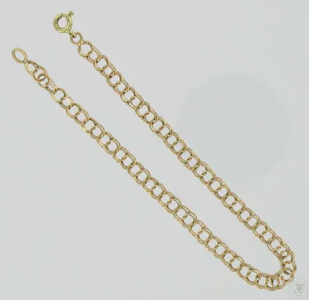 Bismarckranneketju, pituus 19,0cm, 585, paino 2,5g Vikt: 2,5 g