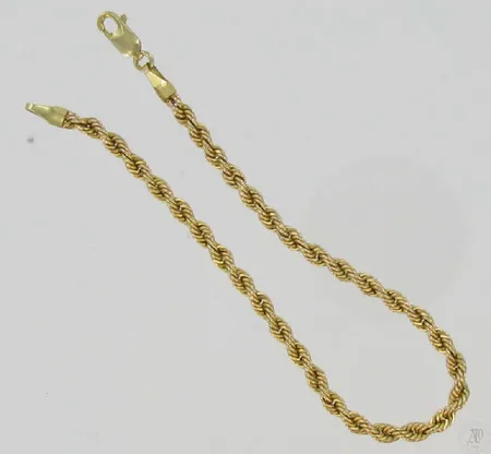 Cordellranneketju, pituus 19cm, 585, paino 2,5g Vikt: 2,5 g