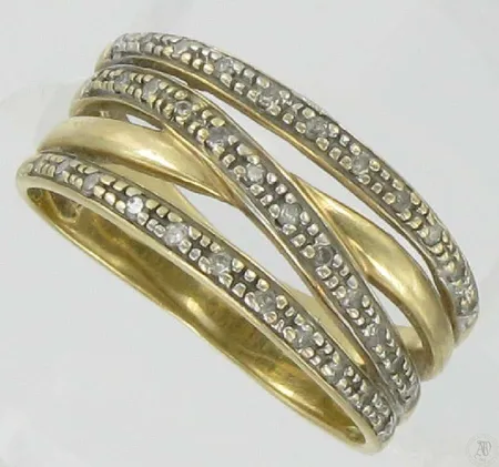 Timanttisormus 34xn.0.005ct, kaivertamaton, koko 18¼, 585, paino 4,5g Vikt: 4,5 g