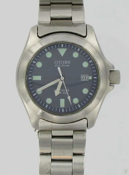 Miesten teräsrannekello Citizen Eco-Drive WR 200 Sapphire