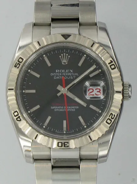 Miesten teräsrannekello Rolex Oyster Perpetual Datejust turn-o-graph automatic