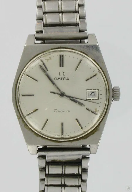 Miesten teräsrannekello Omega, quartz, kulumia