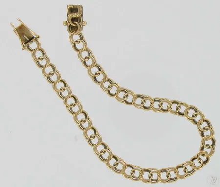 Bismarckranneketju, pituus 19,0cm, 585, paino 8,9g Vikt: 8,9 g