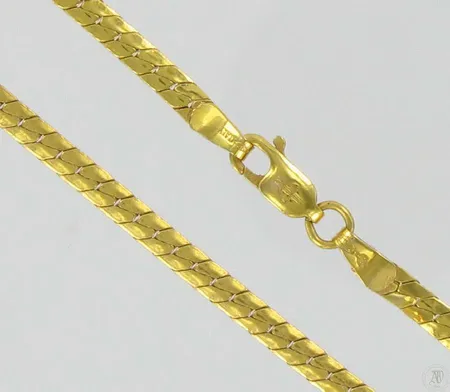 Panssarikaulaketju, pituus 45,5cm, 585, paino 4,8g Vikt: 4,8 g