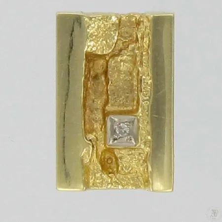 Timanttiriipus 1xn.0,01ct kaivertamaton 585 paino 2,8g,   korkeus 1,9cm Vikt: 2,8 g
