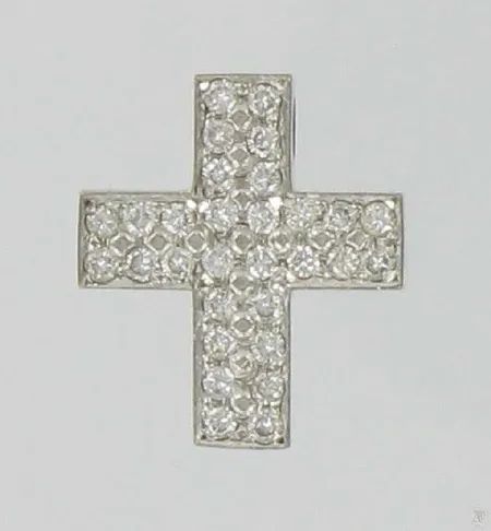 Timanttiristiriipus 30xn.0,01ct kaivertamaton, 585vk paino 4,0g korkeus 1,8cm Vikt: 4   g