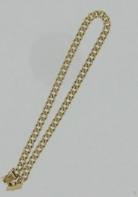 Panssariranneketju, lukko viallinen, pituus 21,0cm, 585, paino 10,0g Vikt: 10   g