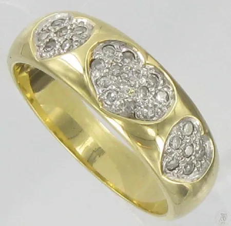 Timanttisormus 25xn.0,005ct kaivertamaton 585 paino 5,0g Vikt: 5   g
