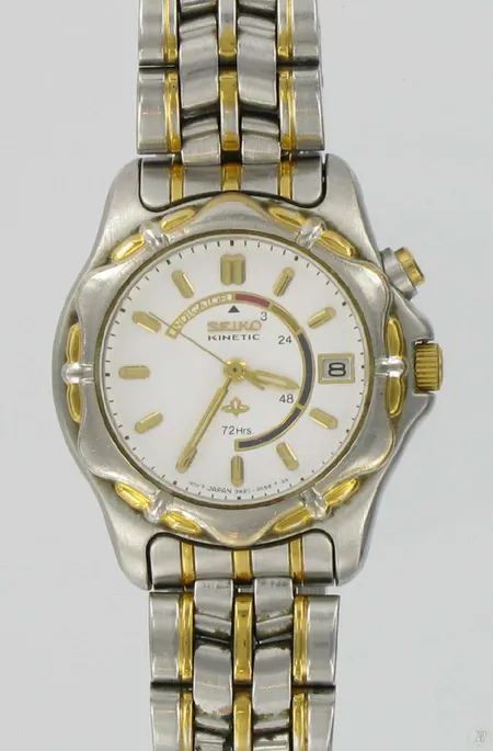 Naisten teräsrannekello Seiko Kinetic kaiverrettu