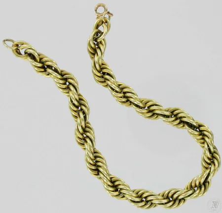 Ranneketju, viallinen, 585, paino 15,6g Vikt: 15,6 g