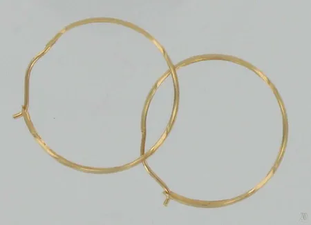 Rengaskorvakorut, 585, paino 0,6g Vikt: 0,6 g