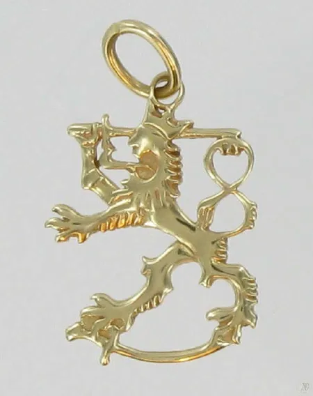 Leijonariipus, korkeus 2,5cm, 585, paino 1,6g Vikt: 1,6 g