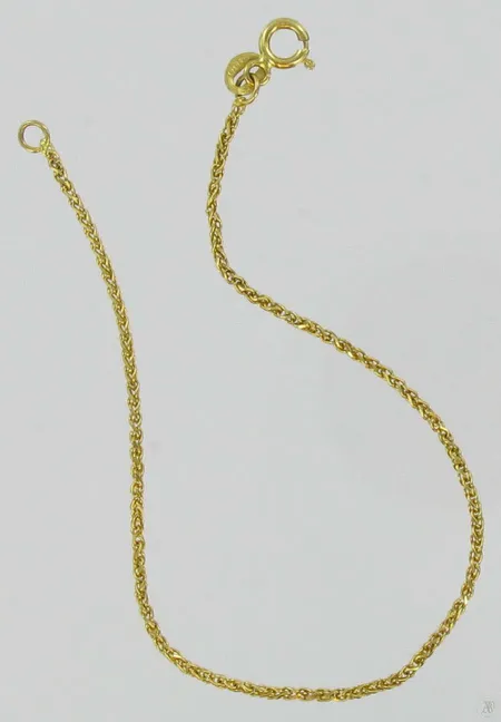 Ranneketju, pituus 17,5cm, 585, paino 1,5g Vikt: 1,5 g