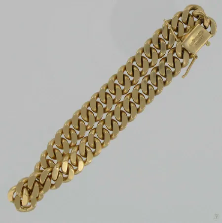  Panssariranneketju, tekijänleima AO, pituus 22,5cm, 585, paino 54,6g Vikt: 54,6 g