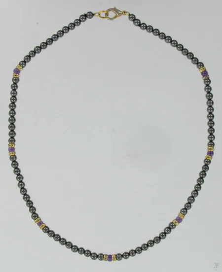 Hematiittikaulakoru pituus 40cm