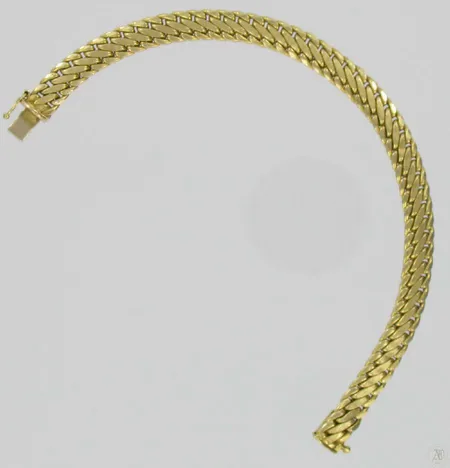 Ranneketju, pituus 18,5cm, 585, paino 9,5g Vikt: 9,5 g