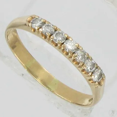 Timanttisormus 7xn.0.03ct, kaivertamaton, koko 18, 585, paino 1,9g Vikt: 1,9 g