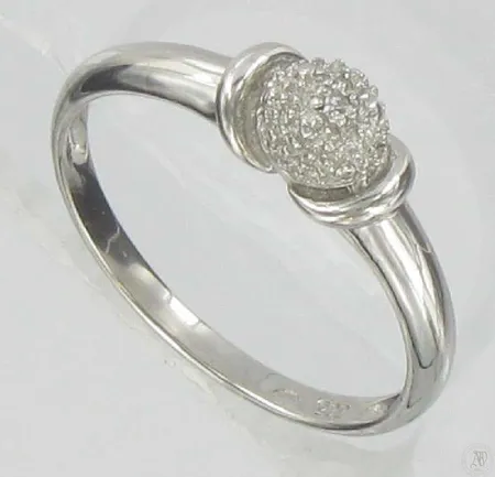 Timanttisormus 1xn.0.005ct, kaivertamaton, koko 17½, 585vk, paino 2,0g Vikt: 2   g