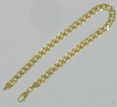 Panssariranneketju, pituus 23,5cm, 585, paino 22,1g Vikt: 22,1 g