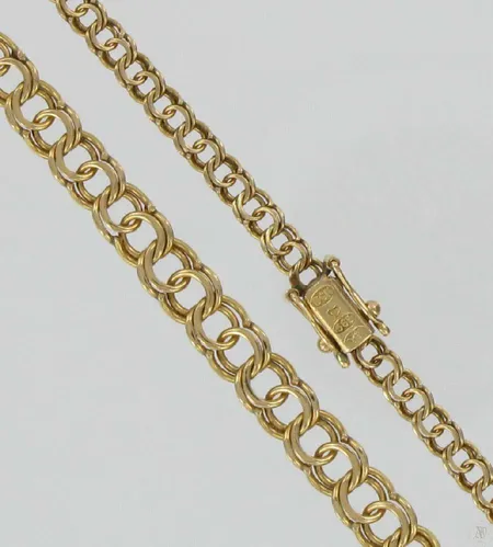 Bismarckkaulaketju, pituus 45,0cm, 585, paino 11,1g Vikt: 11,1 g