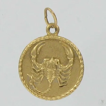 Horoskooppiriipus, korkeus 2,0cm, 585, paino 0,5g Vikt: 0,5 g