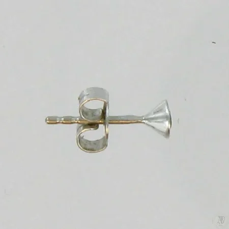 Timanttikorvakoru 1xn.0.08ct, 585vk, paino 0,4g Vikt: 0,4 g