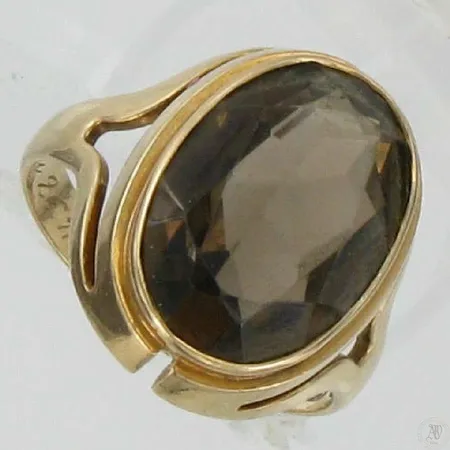 Kivisormus, kaiverrettu, koko 16¼, 585br, paino 3,9g Vikt: 3,9 g